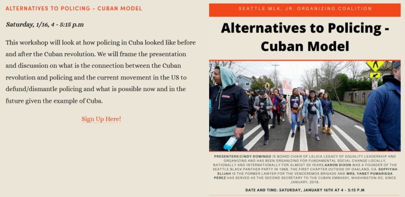  Webinar on policing in Cuba