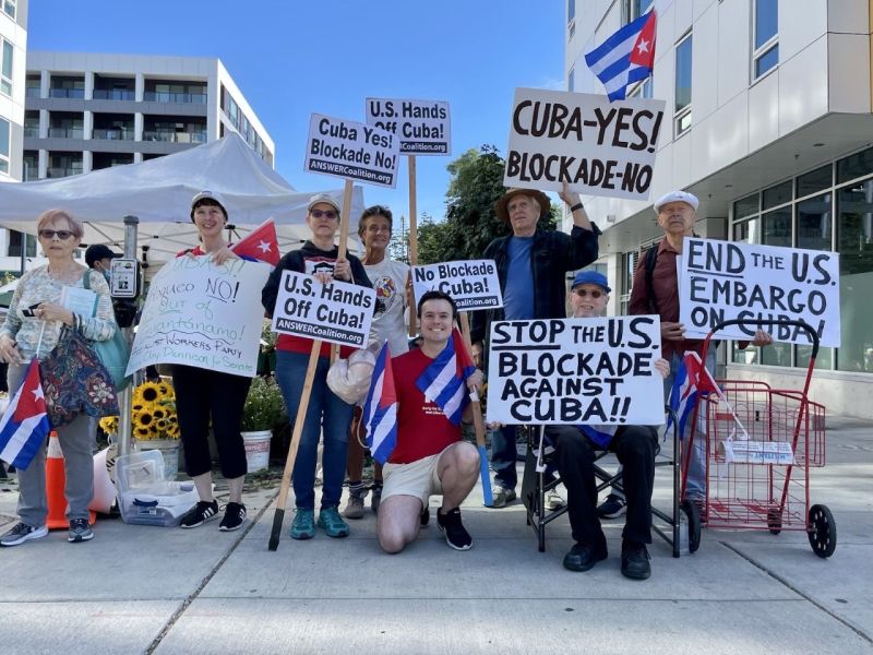 Seattle Rally against U.S. Economic Blockade of Cuba