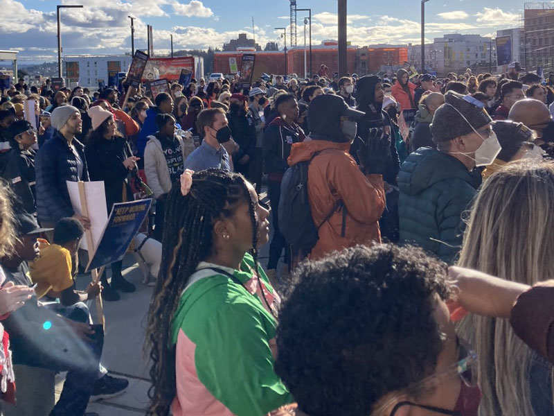 Martin Luther King, Jr. march in Seattle” width=