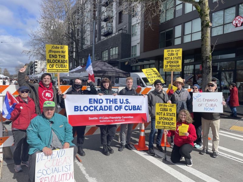 Seattle rally to end the Cuba blockade