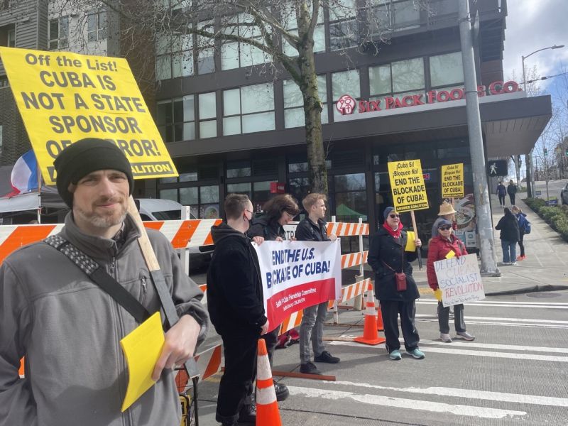 Seattle rally to end the Cuba blockade