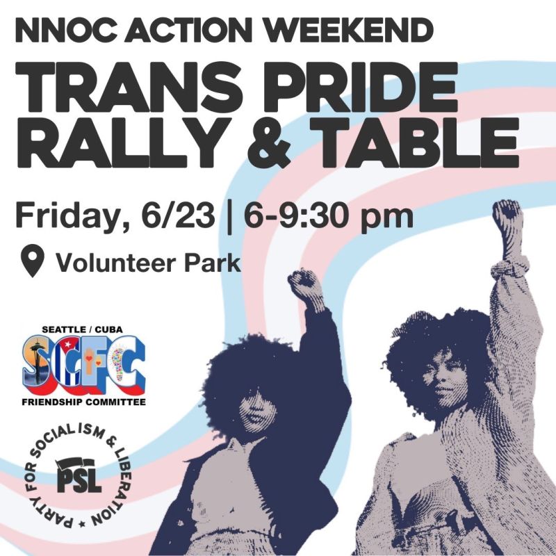 TRANS PRIDE RALLY & TABLE
